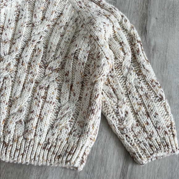 Rylee + Cru Cable Knit Sweater Top Pullover Neutral 18-24 M NWT Winter Classic - Picture 6 of 11